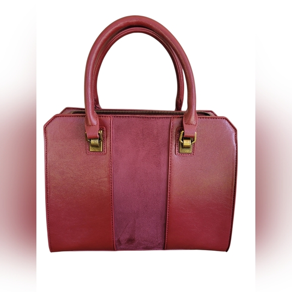 Chic wine shoulder bag - Picture 1 of 9